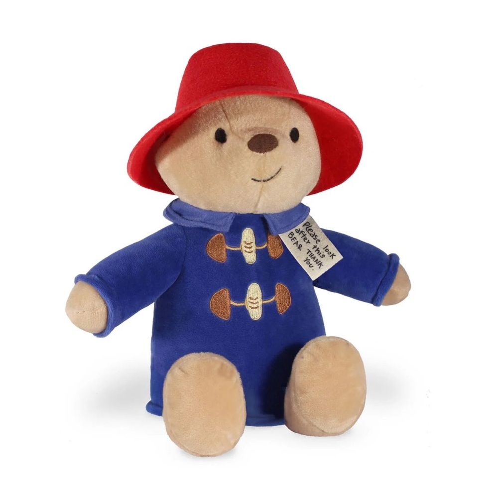 Paddington Bear Plush Toy Blue Coat & Red Hat Letter